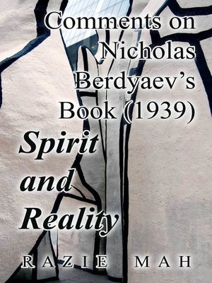 cover image of Comments on Nicholas Berdyaev's Book (1939) Spirit and Reality